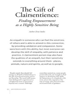 The Gift of Clairsentience by Dina Saalisi